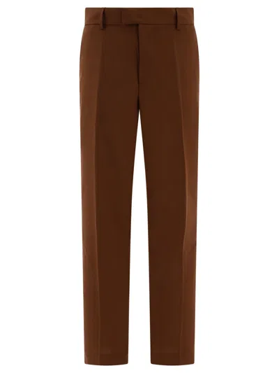 Shop Séfr "mike" Trousers In Brown