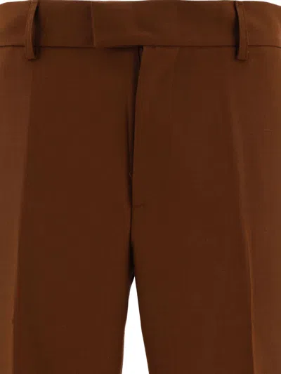 Shop Séfr "mike" Trousers In Brown