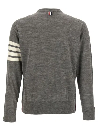 Thom Browne 4 Bar Sweaters And Cardigans In Gray
