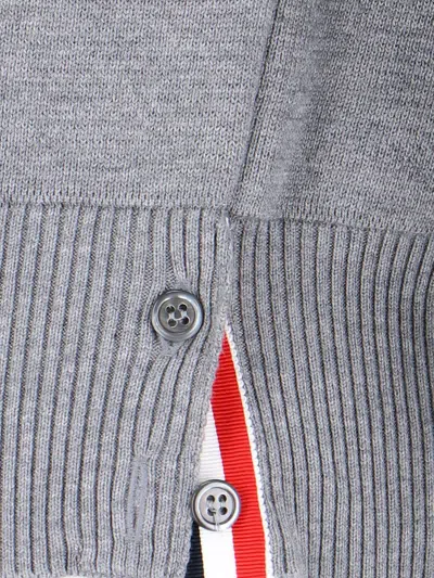 Thom Browne Milano Stitch Crew Neck Pullover In Grey