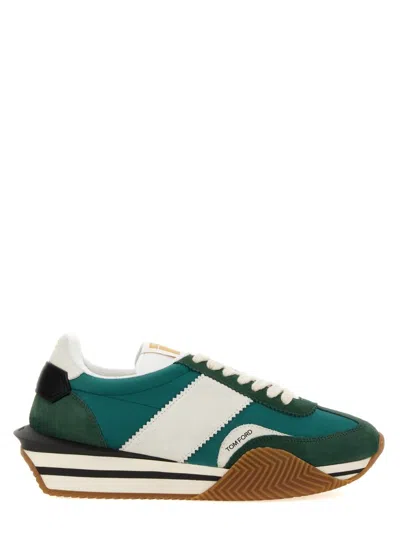 Shop Tom Ford James Sneaker. In Green