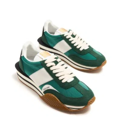 Shop Tom Ford James Sneaker. In Green