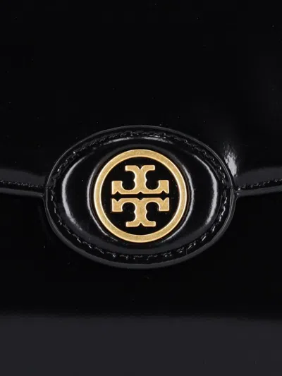 Shop Tory Burch Leather Shoulder Bag In Black