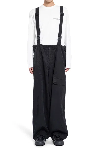 Shop Y-3 Adidas Suspender Pants Clothing In Black