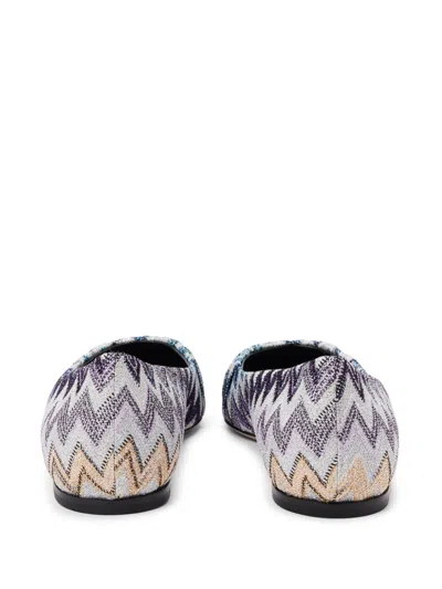 MISSONI ZIGZAG-PATTERN BALLERINAS 
