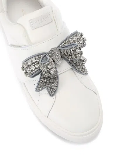 Kurt Geiger Laney Bow Sneaker In White