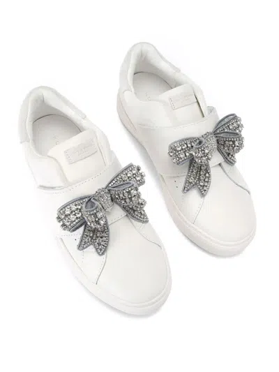 Kurt Geiger Laney Bow Sneaker In White