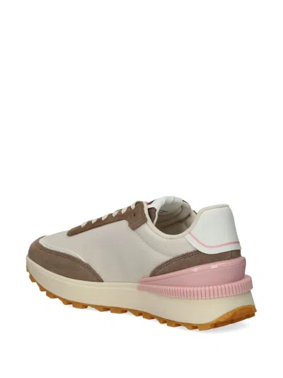Tommy Jeans Logo-patch Canvas Sneakers In Neutrals