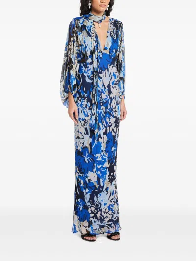 Shop Shona Joy Olea Maxi Dress In Blue