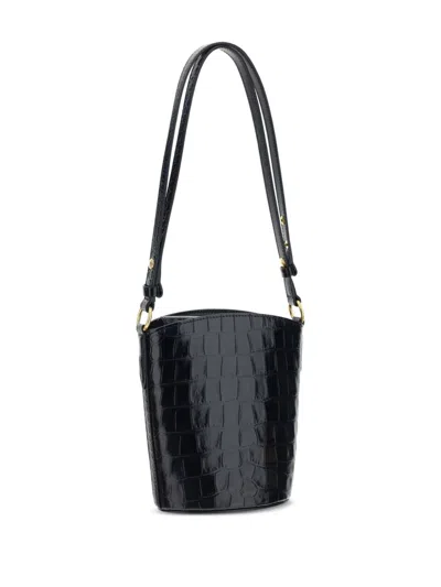 Tom Ford Small Leather Bucket Shoulder Bag In Black