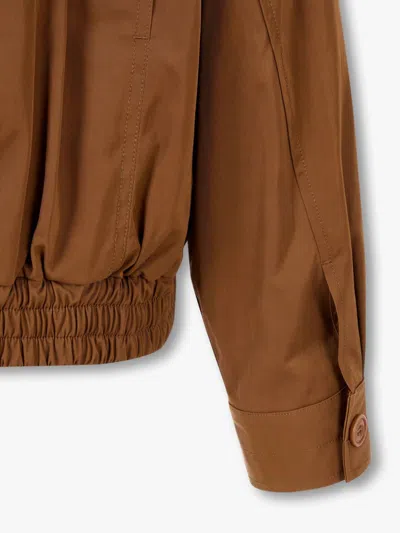 Studio Tomboy Zip-up Bomber Jacket In Brown