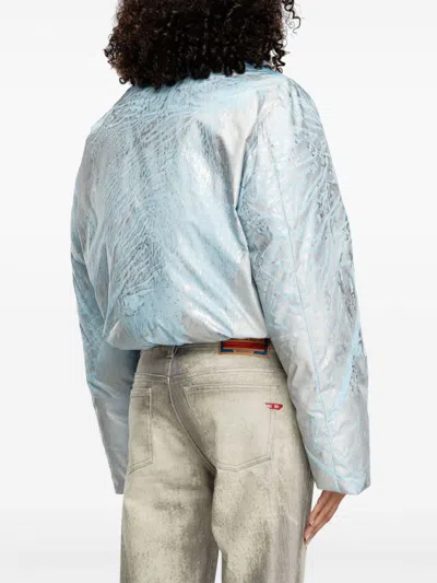 Diesel W-himsy Puffer Jacket In Blue