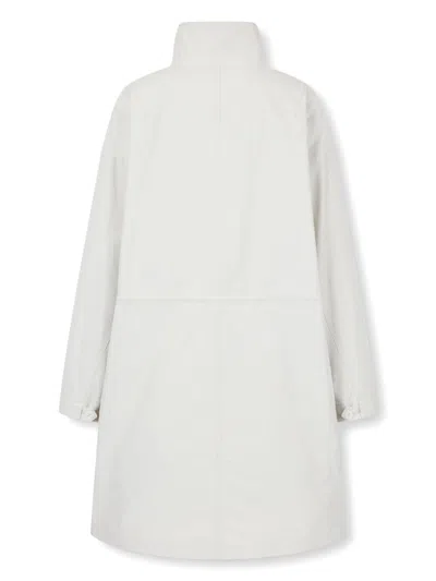 Studio Tomboy High-neck Parka Coat In White