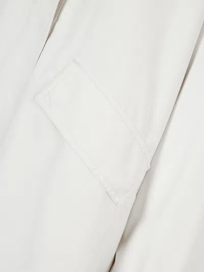 Studio Tomboy High-neck Parka Coat In White