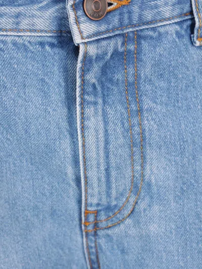 The Row Eglitta Straight-leg Denim Pants In Blue
