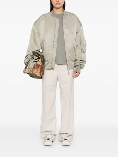 Entire Studios Broad Bomber Jacket In Grey