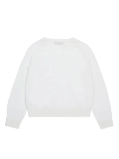 Max & Co Pullover Girocollo In Lana In White