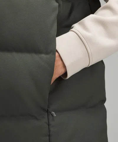 Shop Lululemon Wunder Puff 600-down-fill Vest Tech Canvas