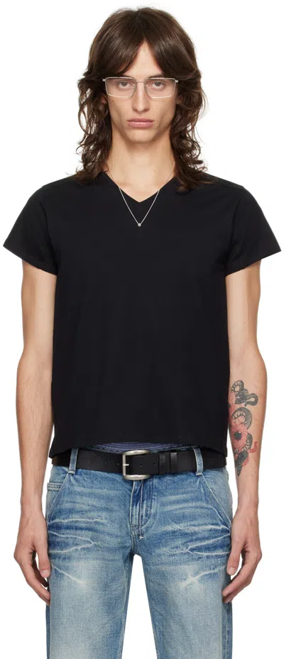 Shop Fax Copy Express Black V-neck T-shirt