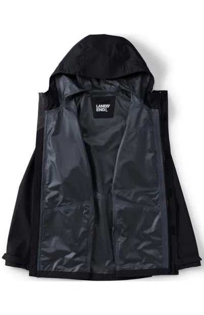 Lands' End Waterproof Rain Jacket In Black