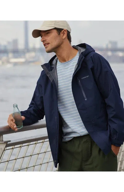 Lands' End Waterproof Rain Jacket In Radiant Navy