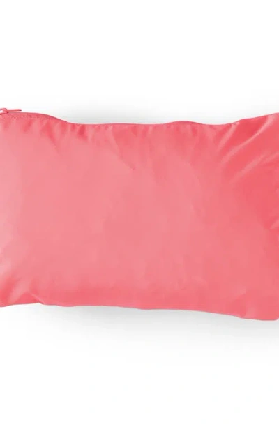 Lands' End Squall Packable Waterproof Raincoat In Carmine Coral