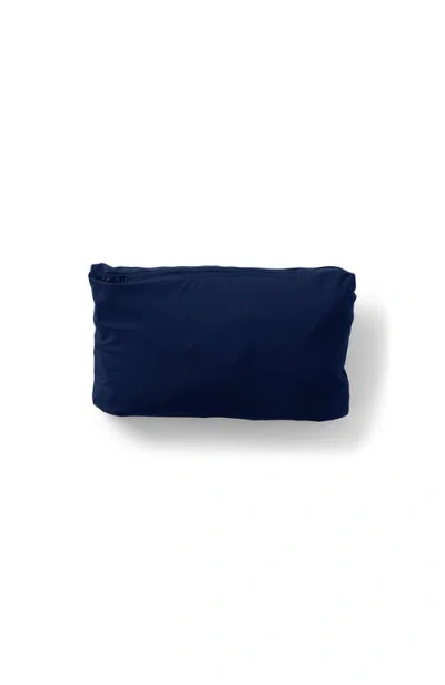 Lands' End Squall Packable Waterproof Raincoat In Deep Sea Navy