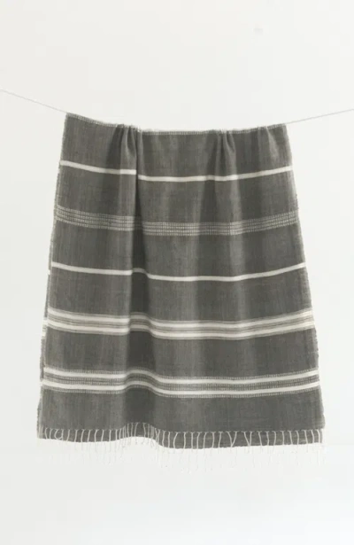 Creative Women Aden Throw In White Stripe