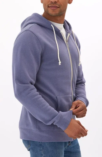 Threads 4 Thought Trim Fit Heathered Fleece Zip Hoodie In Zinc