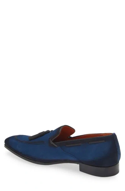 Mezlan Pavose Tassel Loafer In Cobalt Blue
