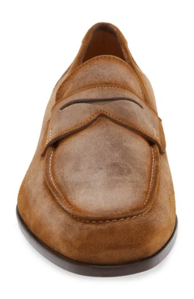 Mezlan Caro Penny Loafer In Taupe