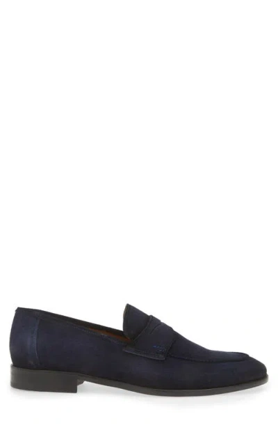 Mezlan Caro Penny Loafer In Navy