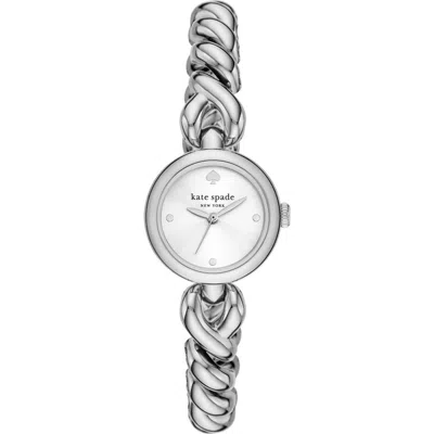 Shop Kate Spade New York Monroe Twist Bracelet Watch, 24mm In Silver