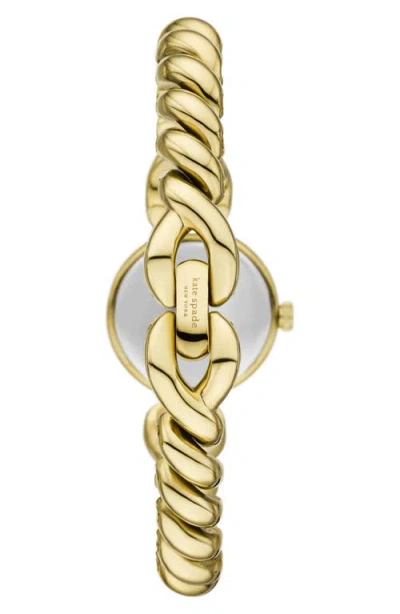 Kate Spade Monroe Braid Twist Watch In Gold