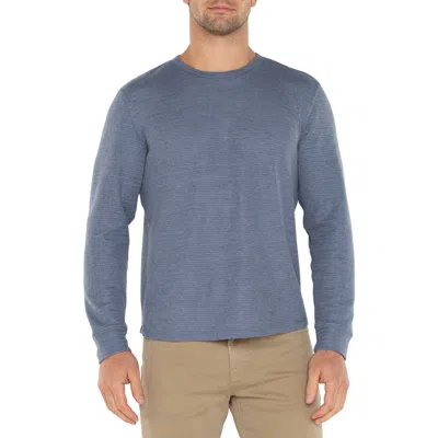 Shop Liverpool Crewneck Sweater In Heather Blue