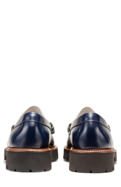 Shop G.h.bass Lincoln Super Bit Loafer In Navy Multi