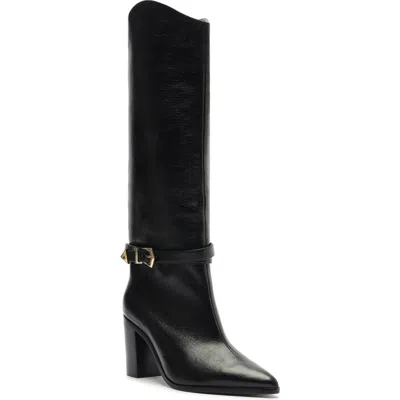Schutz Maryana Pointed Toe Boot In Black