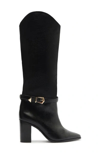 Schutz Maryana Pointed Toe Boot In Black