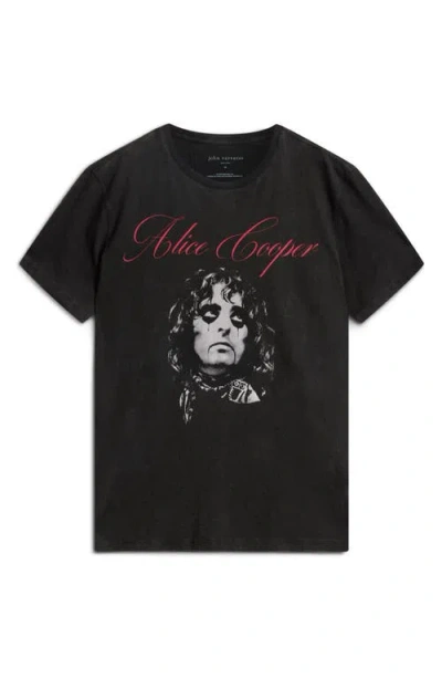 John Varvatos Man T-shirt Charcoal Size Xxl Cotton In Black