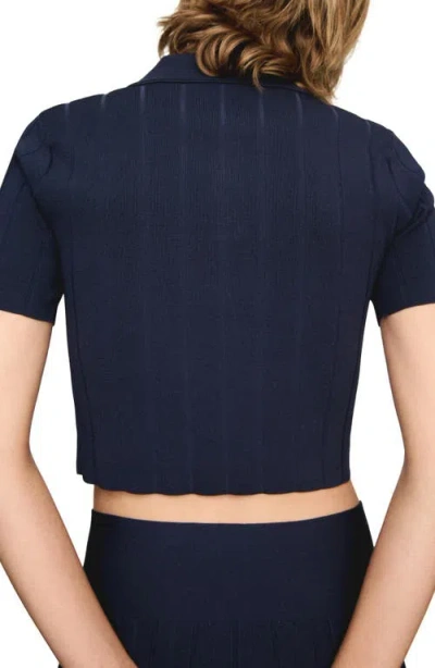 Mango Crop Polo In Dark Navy
