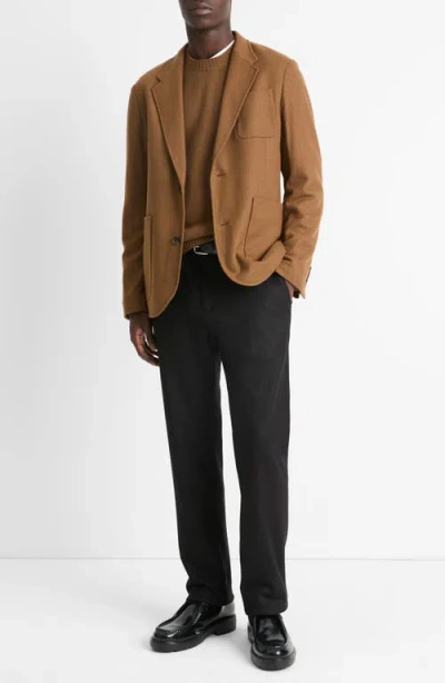Vince Men's Wool-blend Solid Blazer In Vicuna