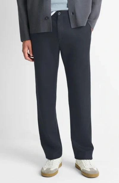 Vince Men's Wool Straight-leg Dress Pants In Coastal Blue