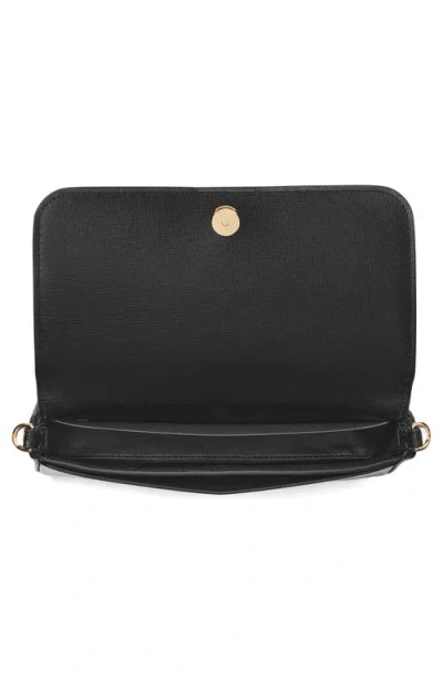 Kate Spade New York Devin Saffiano Flap Clutch In Black