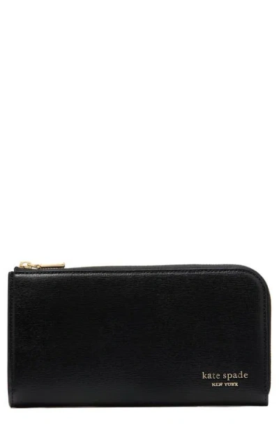 Kate Spade New York Devin Saffiano Leather Wallet In Black
