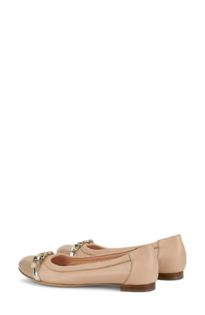 Agl Attilio Giusti Leombruni Agl Monika Cap Toe Ballet Flat In Basi-ghib-gold