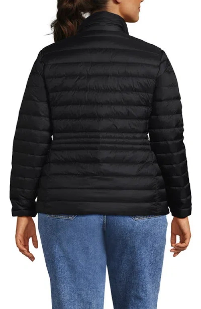Lands' End Wanderweight Ultralight Packable Down Jacket In Black