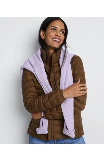 Lands' End Wanderweight Ultralight Packable Down Jacket In Light Carob