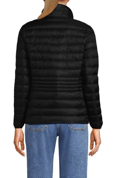 Lands' End Wanderweight Ultralight Packable Down Jacket In Black