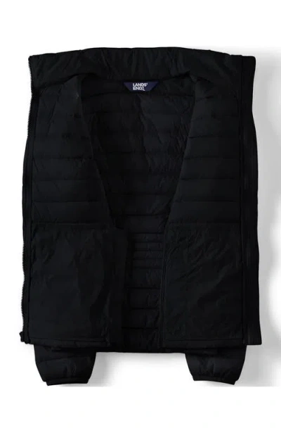 Lands' End Wanderweight Ultralight Packable Down Jacket In Black