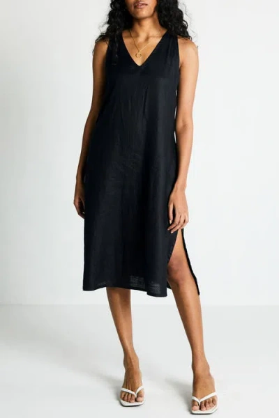 Reistor V-neck Straight Dress In Black